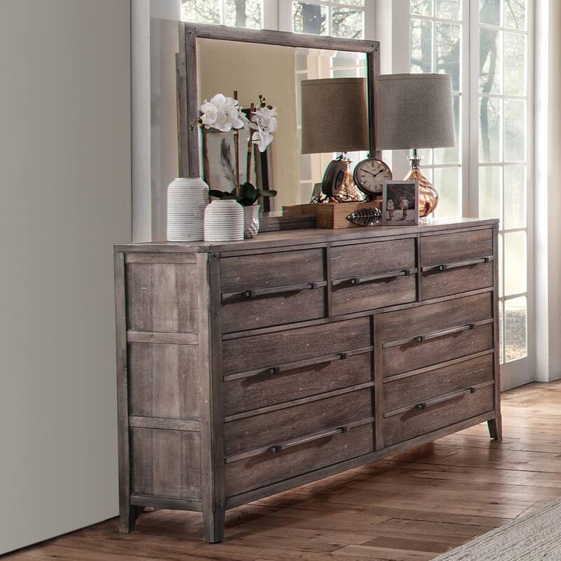 Asher 7-Drawer Dresser and Mirror