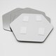preview thumbnail 25 of 34, Small Decorative Wall Self Adhesive Shaped Mirrors - Set of 4