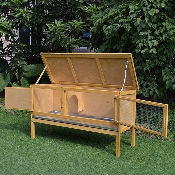 elevated rabbit hutch
