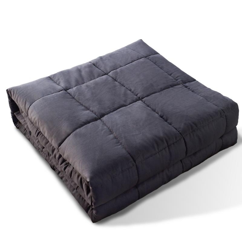 Kasentex Ultra Soft Cooling Cotton Weighted Blanket Contemporary Design Quilted Bedspread