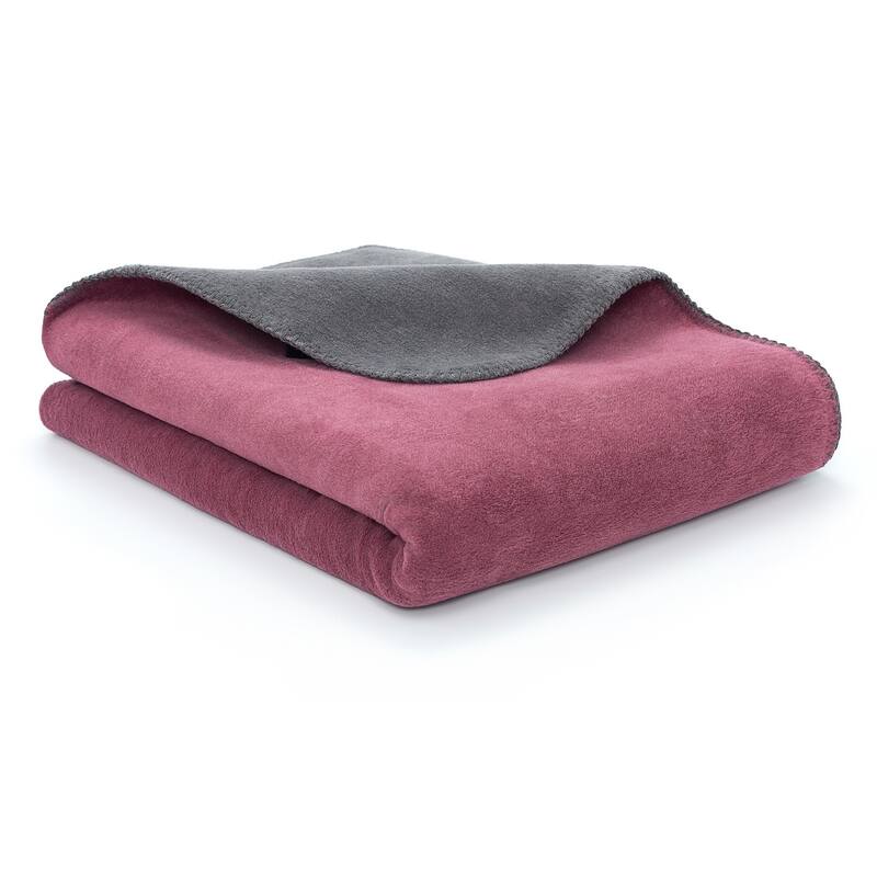 Reversible Luxury Cotton Blend Throw Blanket