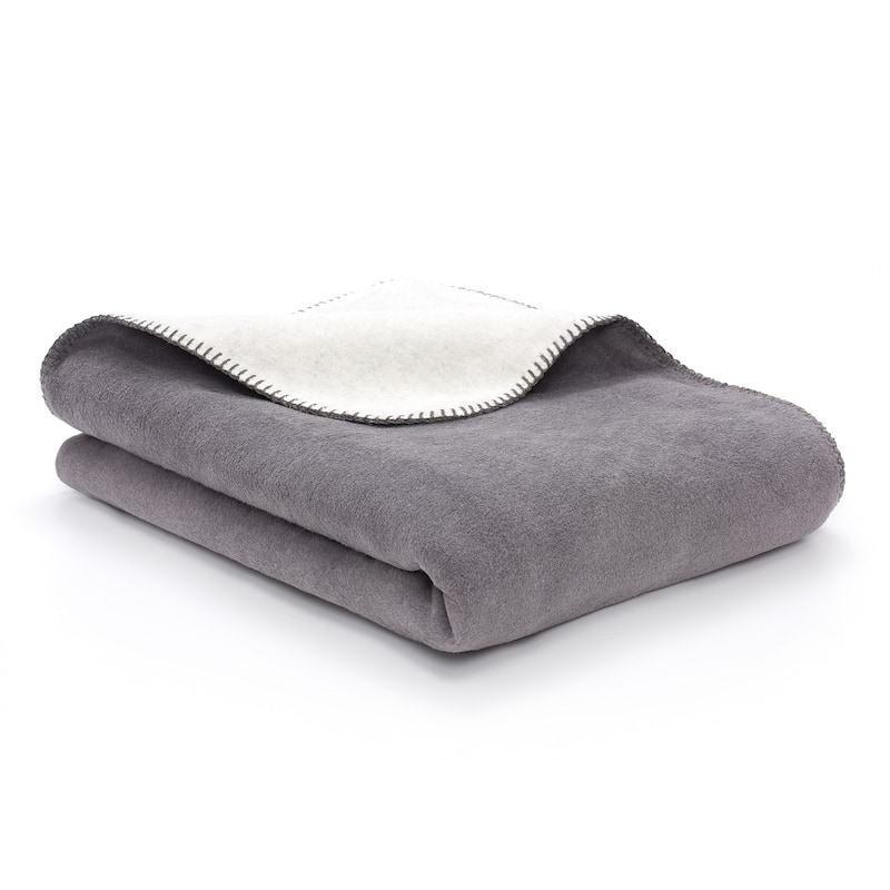 Reversible Luxury Cotton Blend Throw Blanket