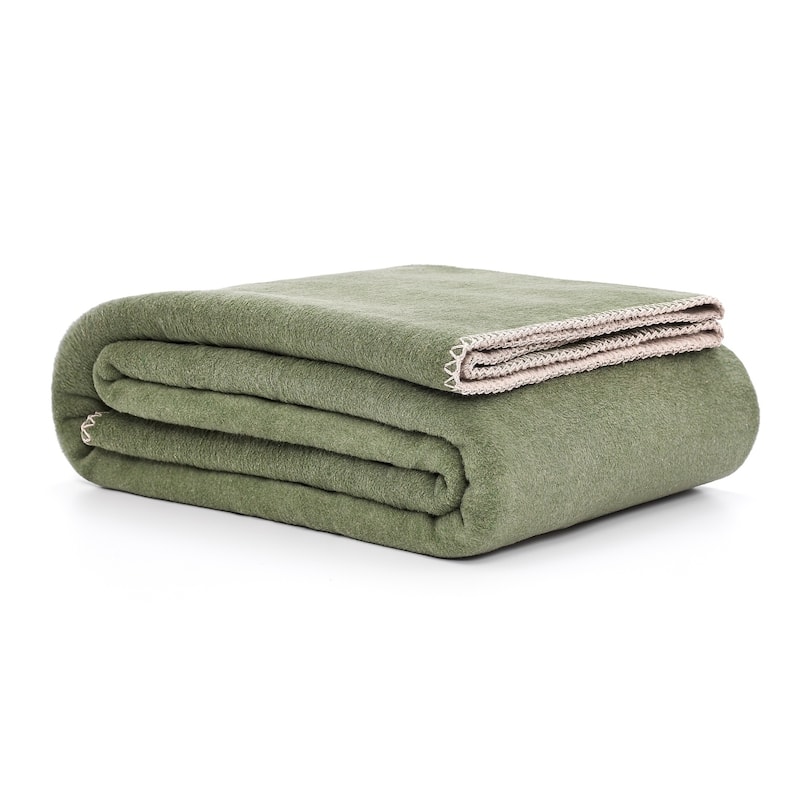 Reversible Luxury Cotton Blend Throw Blanket