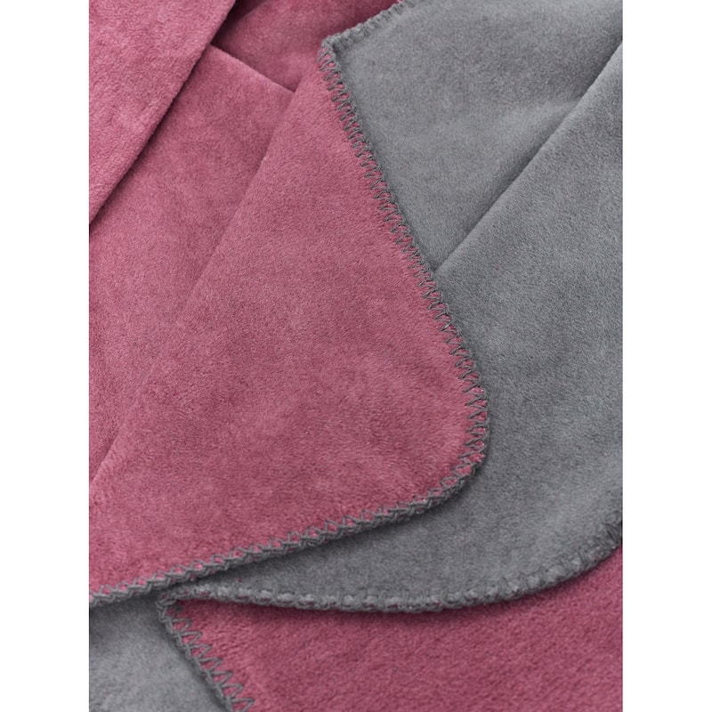 Reversible Luxury Cotton Blend Throw Blanket