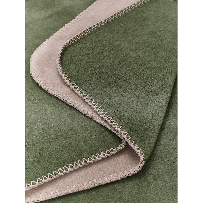 Reversible Luxury Cotton Blend Throw Blanket