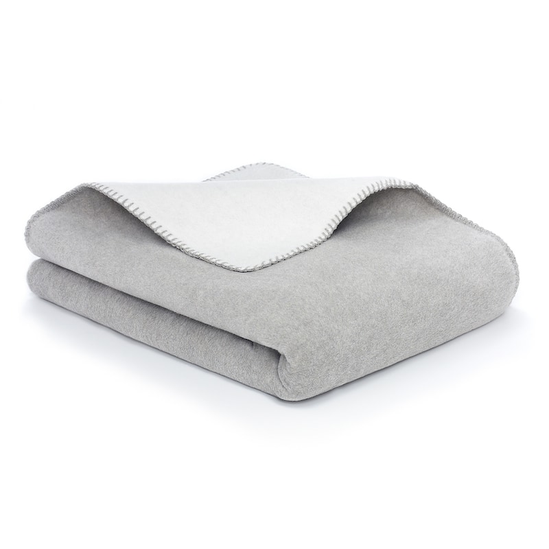 Reversible Luxury Cotton Blend Throw Blanket