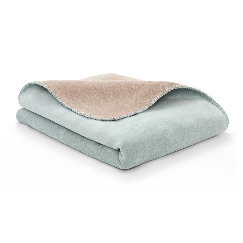 Reversible Luxury Cotton Blend Throw Blanket
