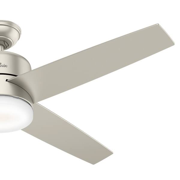 Shop Hunter 54 Wifi Advocate Matte Nickel Ceiling Fan With