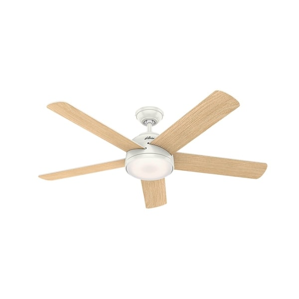 Shop Hunter 54 Wifi Romulus Fresh White Ceiling Fan With Led