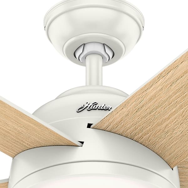 Shop Hunter 54 Wifi Romulus Fresh White Ceiling Fan With Led