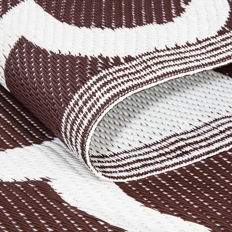 Lightweight Indoor Outdoor Reversible Area Rug - 5.9 x 8.9 Feet -Trellis - 5.9 x 8.9 - 5.9 x 8.9