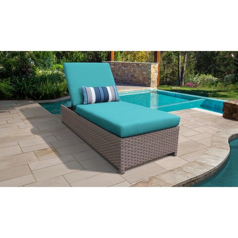 Florence Wheeled Chaise Outdoor Wicker Patio Furniture