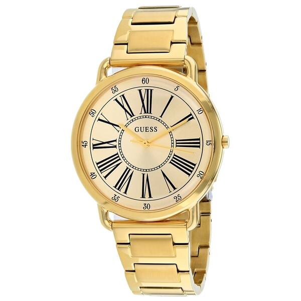 Shop Guess Women S Kennedy Gold Dial Watch W1149l2 Overstock