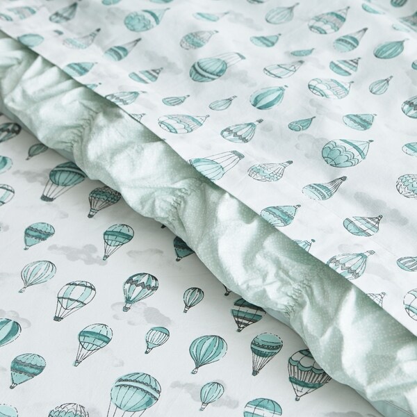 Hot air outlet balloon crib sheets