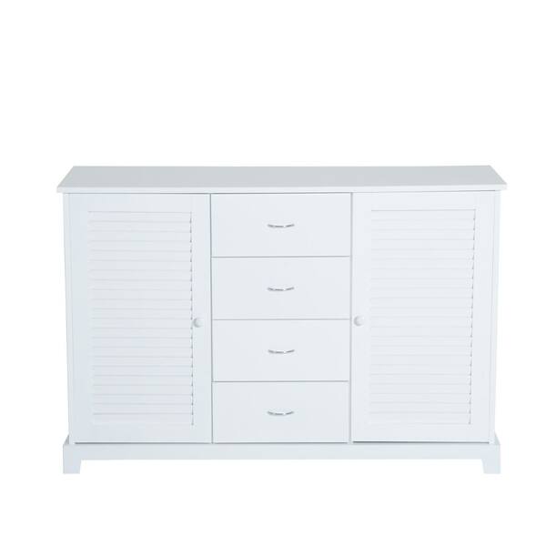 Shop Homcom Bathroom Cabinet Buffet Sideboard With Drawers And