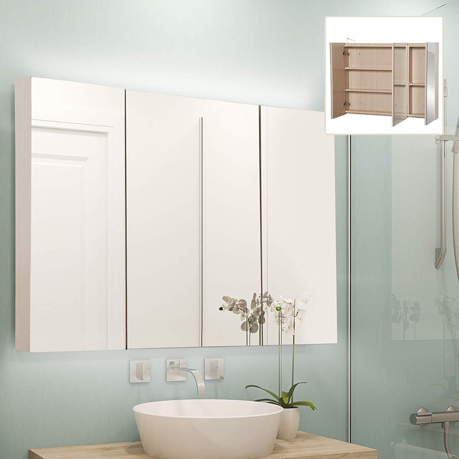 Hemnes Mirror Cabinet With 1 Door White 24 3 4x6 1 4x38 5 8 Ikea