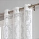 preview thumbnail 3 of 12, Gracewood Hollow Kulenovic Knitted Lace Medallion Curtain with Scalloped Bottom