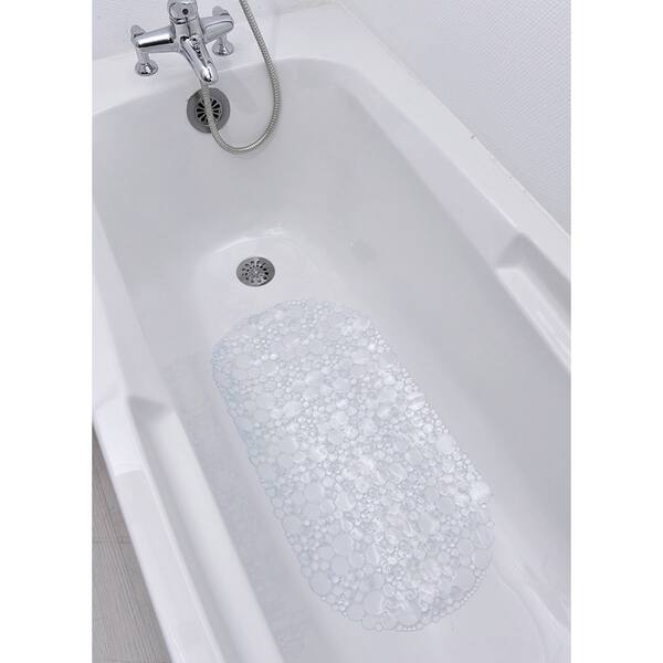 Shop Non Skid Bathtub Mat Oval Bubbles Bath Mat 27 X 14 Free