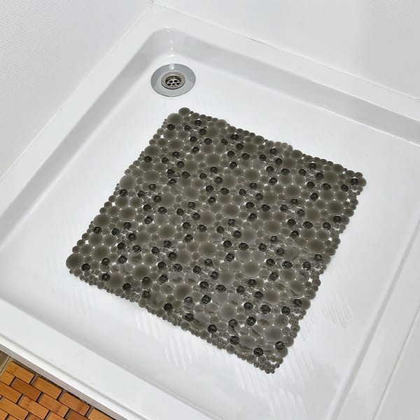 Shop Non Skid Bath Shower Oval Bubbles Bath Mat 20 X 20 Clear