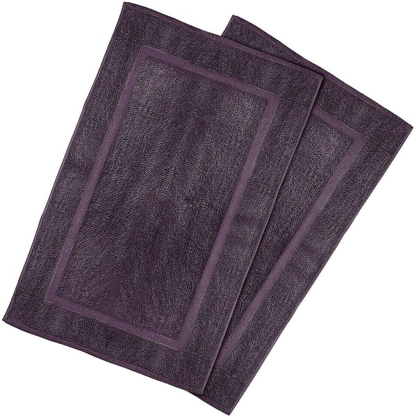 Shop 2 Pack Cotton Bath Mat Plum 21 x 34 - Overstock ...