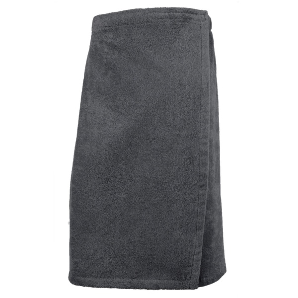 Turkish Cotton Terry Velour Adjustable Body Wrap Towel for Men  (Black, One Size) : Home & Kitchen