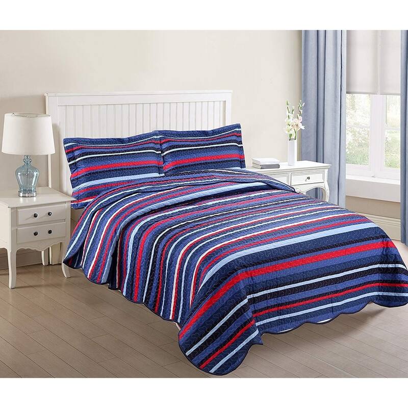 Porch & Den Eliander Striped Quilt Set
