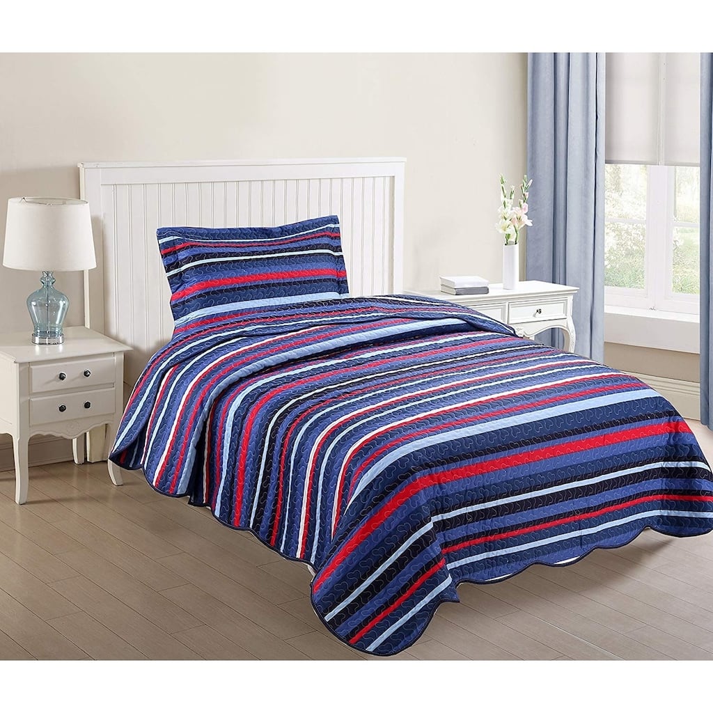 Porch & Den Eliander Striped Quilt Set