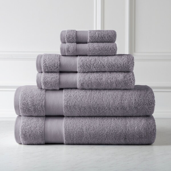 6 Piece 100 Cotton Towel Set Bath And Hand Soft Absorbent Towel Set White Bath Towels Washcloths