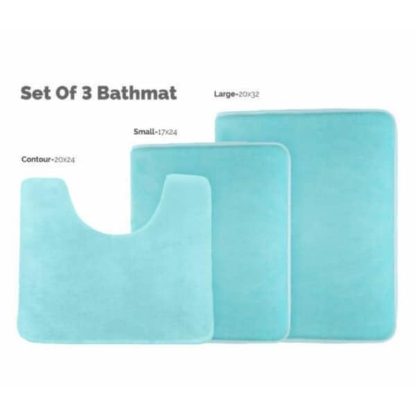 aqua bath mat set