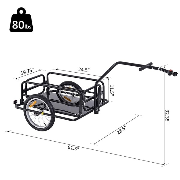 aosom bike trailer hitch