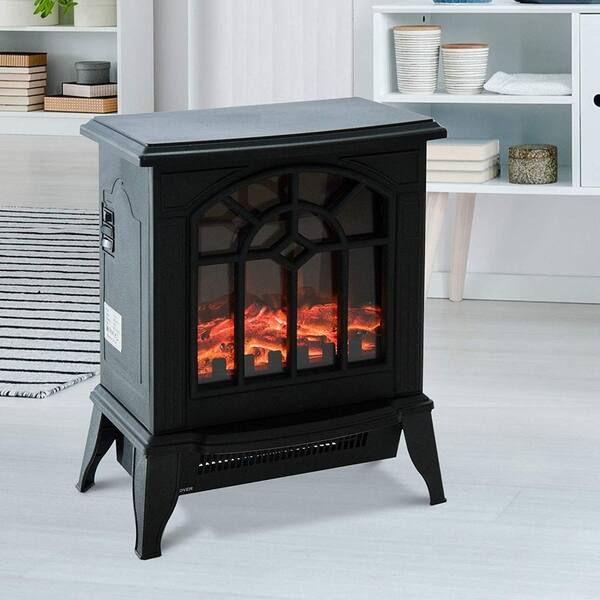 Shop Homcom 1500w Freestanding Indoor Electric Fireplace Heater