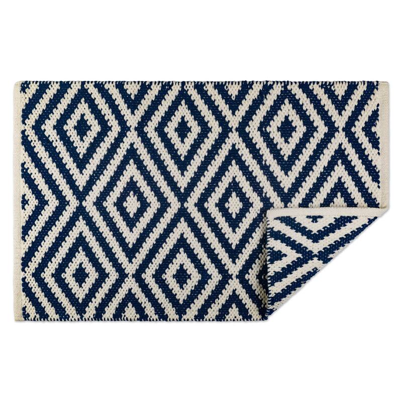 DII Braided Rug - 2x3 - Diamond Navy