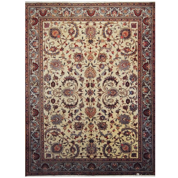 Handmade One-of-a-Kind Tabriz Wool Rug (Iran) - 9'2 x 12'8
