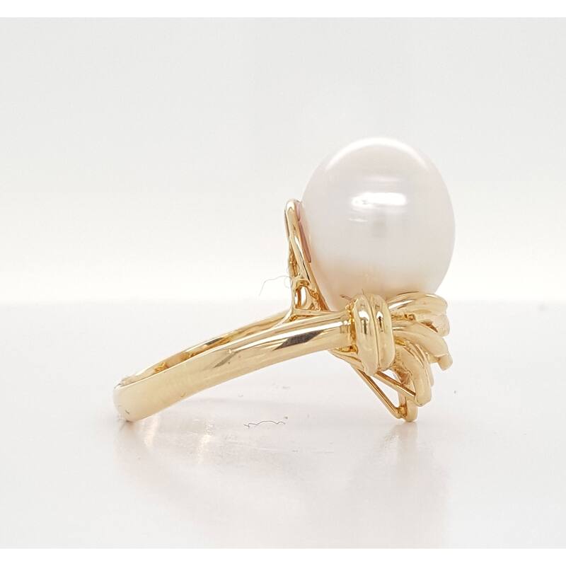 Southsea Pearl and Diamond Nest Ring Size - 6.5
