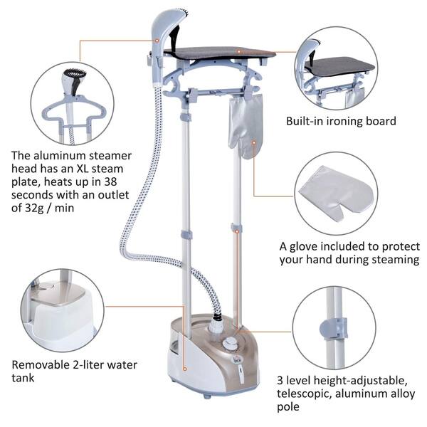 Shop Homcom 1350 Watt Upright Garment Steamer With Stand On Sale