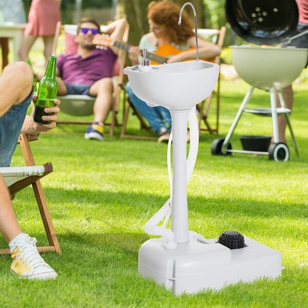 Shop kleankin Portable Camping Sink Hand Wash Station ...