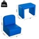 preview thumbnail 5 of 3, Qaba 2-in-1 Multifunctional Convertible Kids Table and Chair Set