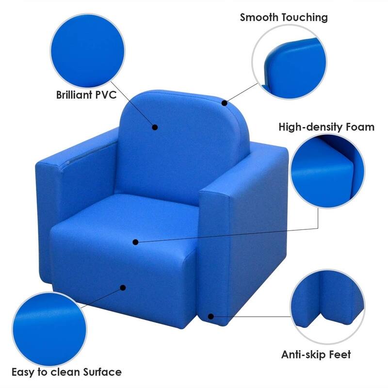 Qaba 2-in-1 Multifunctional Convertible Kids Table and Chair Set