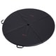 Soozier Round Folding Portable Pole Dance Crash Mat - Black - Thumbnail 5