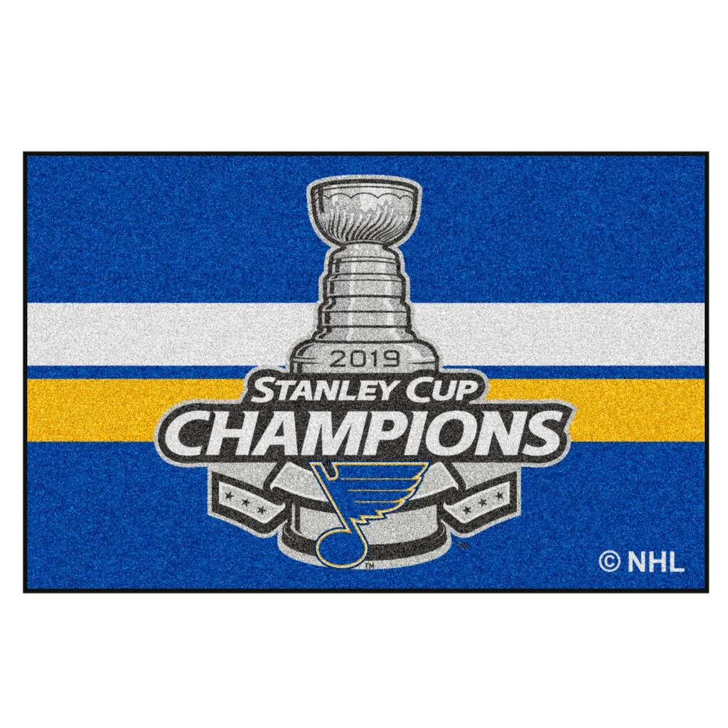 St. Louis Blues 2019 Stanley Cup Champions Starter Mat 19"x30" - 2' x 3'