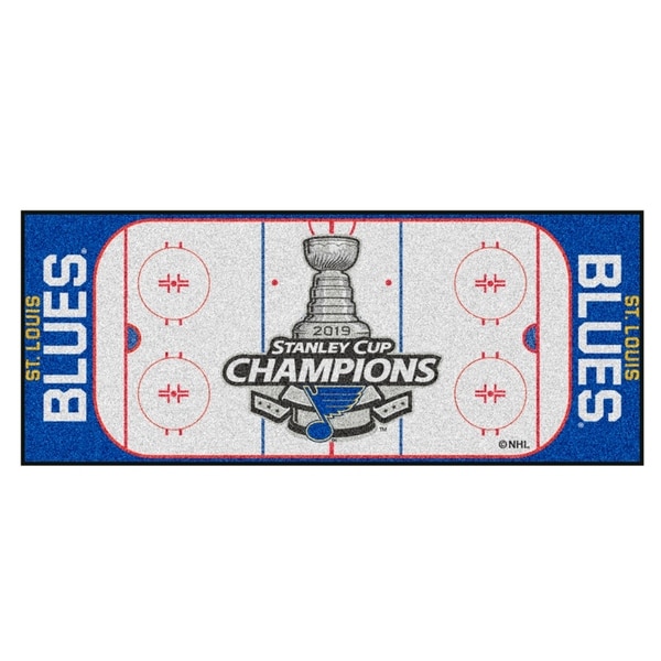 Louis Blues 2019 Stanley Cup Champions Puck Mat 27 Diameter FANMATS St