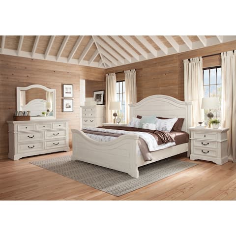 Lakewood 6-Piece Antique White Bedroom Set by Greyson Living