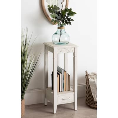 Kate and Laurel Idabelle Wood Square Accent Table - 12x12x30