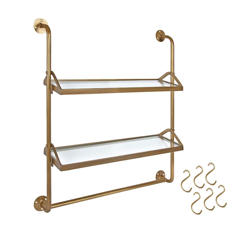 Copper Grove Mariguitar Metal Wall Shelf - 26' x 31' - 26x31
