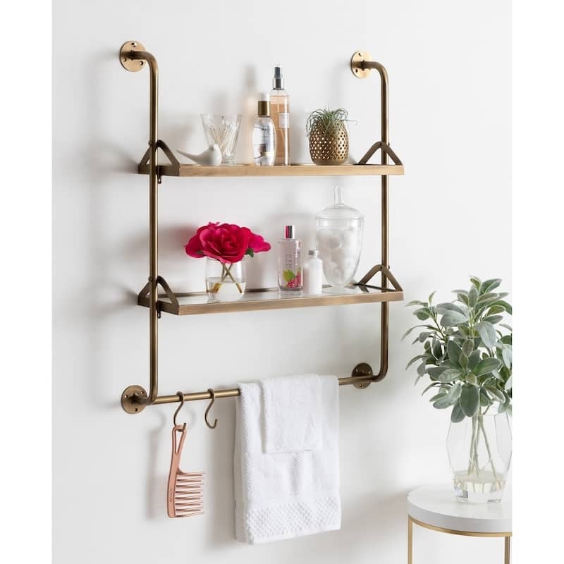 Copper Grove Mariguitar Metal Wall Shelf - 26' x 31' - 26x31