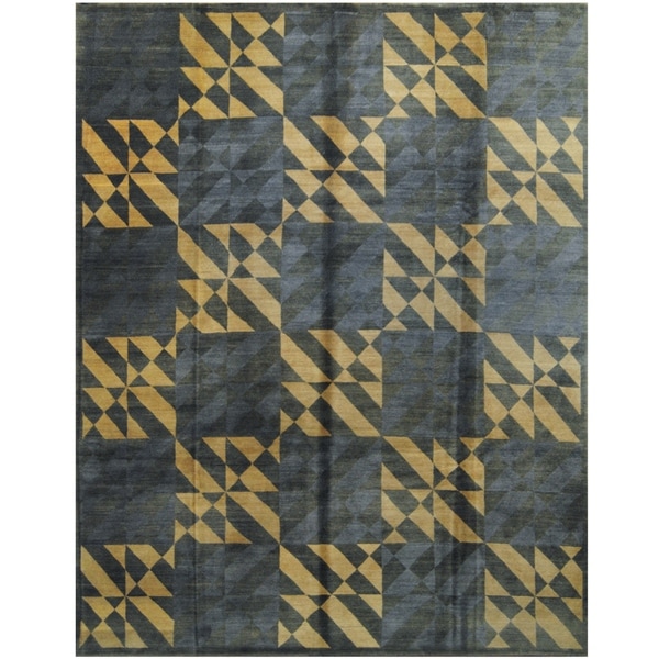 Handmade One-of-a-Kind Tibetan Wool Rug (India) - 8'8 x 11'4