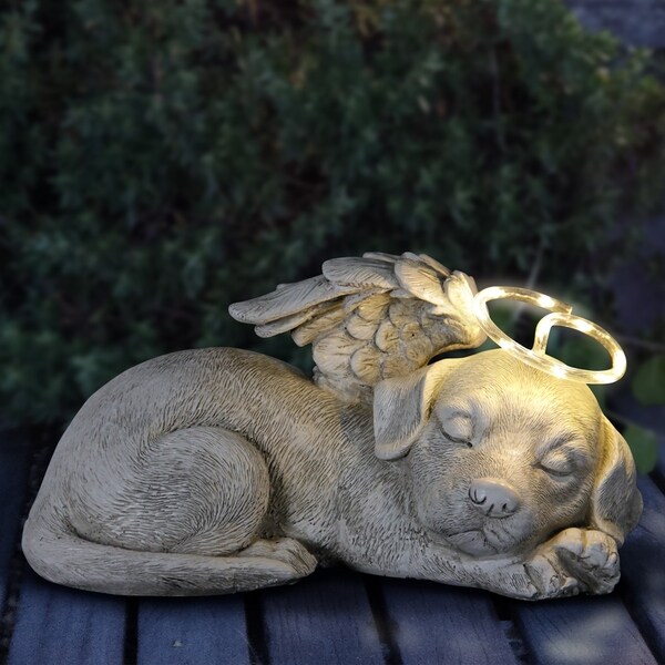 Shop Solar Sleeping Dog Memorial - Free Shipping Today - Overstock