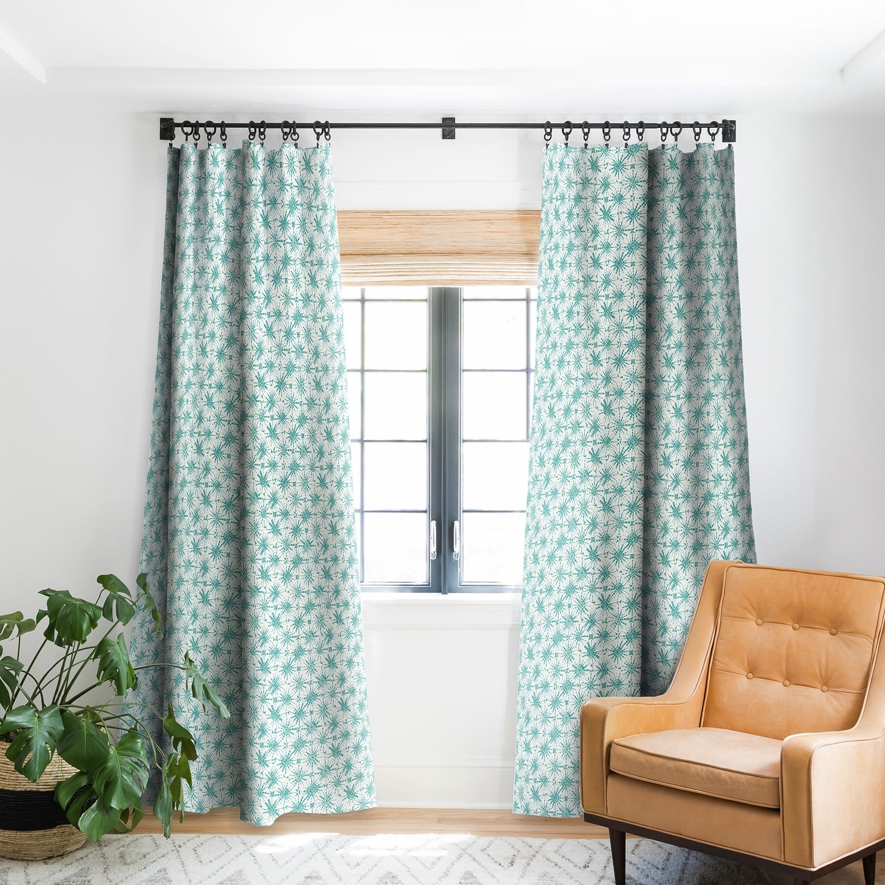 Shop Deny Designs Shibori Teal Blackout Curtain Panel 2 Size
