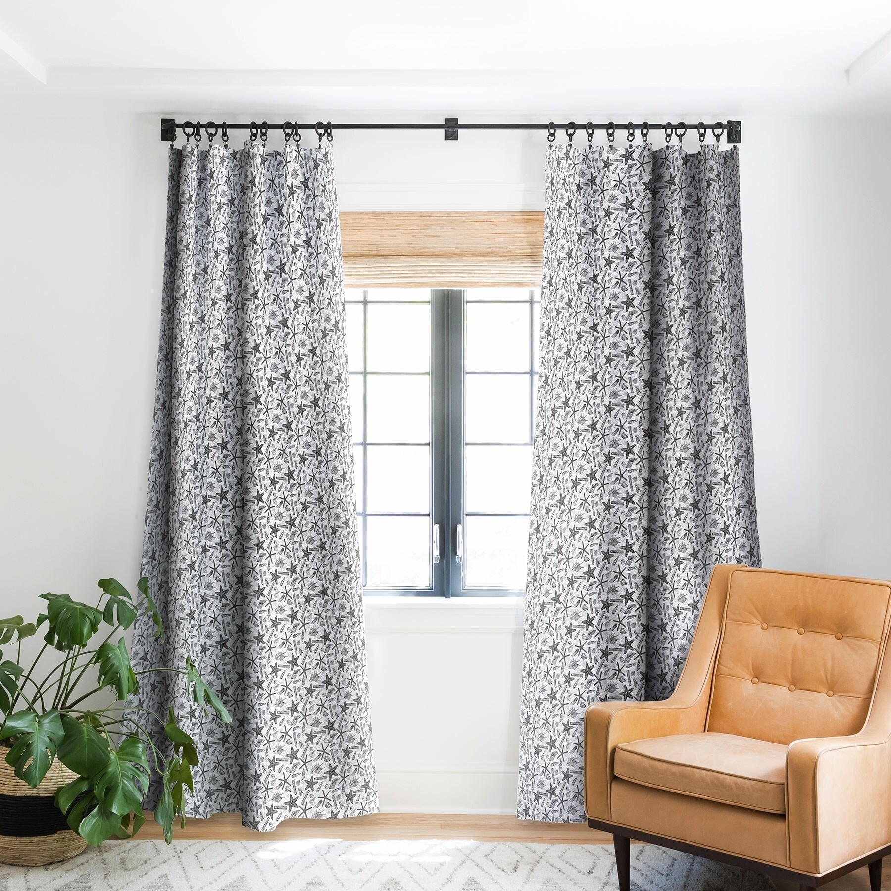 Shop Deny Designs Seashell Starfish Blackout Curtain Panel 2 Size