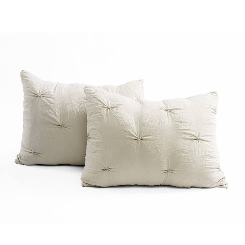 Lush Decor Ravello Pintuck Caroline Geo Comforter Set